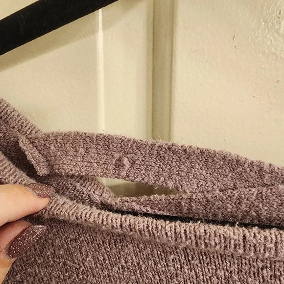 Light purple Du Jour sweater with back detail size XS - Picture 3 of 5